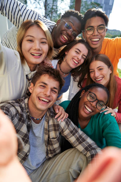 Students on their way to study abroad